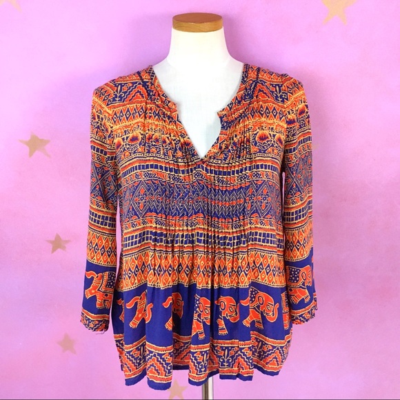 Anthropologie Vanessa Virginia Mahdia Elephant Top - Picture 2 of 10